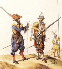 Arquebusiers in the 16th century
