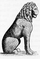 Byzantine lion with runic inscriptions